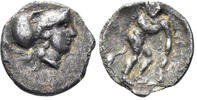Diverse Bruttium, Kroton. Circa AR Triobol (0.98g, 12mm). HN Italy 2198 -