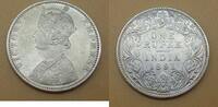 Indien - Britisch 2x 1 Rupie / Rupee Victoria & Georg VI -