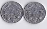 Österreich 2x 2 Schilling Kursmünzen -