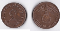 Deutsches Reich 2 Reichspfennig Kursmünze -