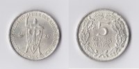 Weimar 5 RM 5 Reichsmark 1925 D Rheinlande -