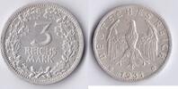 Deutsches Reich 3 RM Kursmünze -