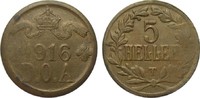 Kolonien und Nebengebiete 5 Heller modifizierter Stempel Tabora -