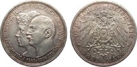 Kaiserreich 3 Mark Anhalt Silberhochzeit -