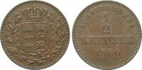 Altdeutschland bis 1871 1/2 Kreuzer Württemberg -