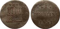 Altdeutschland bis 1871 1 Dreiling Hamburg -