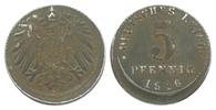 Ersatzmünzen 1. Weltkrieg 5 Pfennig Verprägung -