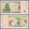 SIMBABWE / ZIMBABWE 5 Dollars -