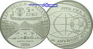 Italien 5 Euro XVIII. Fußball-Weltmeisterschaft 2006 in Deutschland 1.Ausgabe, mit Zertifikat -