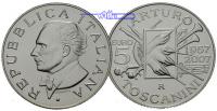 Italien 5 Euro Arturo Toscanini / Silber, inkl. Kapsel & Zertifikat & Etui -