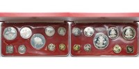 Bahamas 9,06 $ Kursmünzensatz 1974 inkl. Etui (leicht porös) & Echtheitszertifikat -
