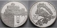 Slowakei 20 Euro Denkmalschutzgebiet Trencin, inkl. Kapsel & Etui & Zertifikat -