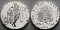 Frankreich 100 Franc 100 Jahre Olympische Spiele der Neuzeit -Speerwerfer vor der Sorbonne- -