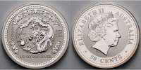 Australien 50 Cents,1/2 oz. 2002 Jahr des Drachen / Chines.Tierkreiszeic... 835.05 元 含增值税 ＋  468.56 元 运费