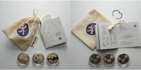 Finnland 3 x 5 Euro Naturset - Flora, Fauna und Winter, inkl. Kapsel & Säckchen & Zertifikatbuch -