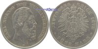 Württemberg 5 Mark Karl 1864-1891, -
