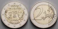 Deutschland 2 Euro 50 Jahre Élysée Vertrag,<br><b> Prägestätte F </b> -