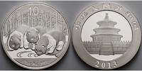 China 10 Yuan Panda Bären 1 oz, Silber -- <b>30-jähriges Jubiläum</b> -
