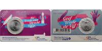 Niederlande 5 Euro 300 Jahre Frieden von Utrecht (1713 - 2013), <b>Coincard in lila / grau</b> -