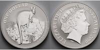 Australien 1 $ Känguru in Kapsel, -