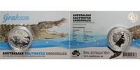 Australien 1 $ Salzwasserkrokodil - Graham - 1 oz. -<b>-Neue Serie-</b> -