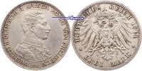 Preussen 3 Mark Wilhelm II, 25jähriges Regierungsjubiläum, J.113 -