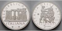Italien 5 Euro Sizilien / Künste, inkl. Kapsel & Zertifikat & Etui -