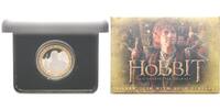 Neuseeland 1 Dollar The Hobbit - Bilbo Baggins, <b> 1. vergoldete Münze zum Kinofilm 2012, -