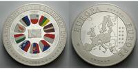 Europa <b> 1 kg </b> Erweiterung der Europäischen Union,mit farb.Flaggen in orig. Holzkassette <b>RAR -