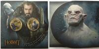 Neuseeland 1 Dollar x 2 The Hobbit-Thorin Oakenshield,<b>2. Blister mit 2 Münzen z.Kinofilm 2014-farbig- -