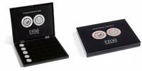 Leuchtturm 5 Euro x 25 Stück Münzkassette für dt.5-Euro-Sammlermünzen "Klimazonen der Erde"in Kapseln,schwarz -