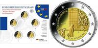 Deutschland 2 Euro<br> 5x 50 Jahre Kniefall von Warschau, <br><b>kompl. Satz </b> (5 Prägestätten) -