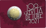 Lettland 2 Euro De Iure - 100. Jahrestag der Anerkennung der Republik Lettland -