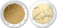 Lettland 2 Euro De Iure - 100. Jahrestag der Anerkennung der Republik Lettland -