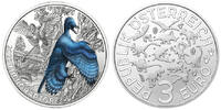 Österreich 3 Euro Super - Saurier - Microraptor Gui -, <b>10 / 12</b> Ausgaben,<b> -