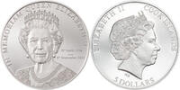 Cook Inseln 5 Dollar<br>31,10g fein<br>38,61 mm Ø Queen Elizabeth II - In Memoriam, 21. April 1926 - 08. September 2022 - 1 Unze - -