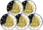 Deutschland 2 Euro Hamburg – Elbphilharmonie, <br> <b>kompl. Satz (5 Prägestätten) stgl</b> -