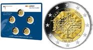 Deutschland 2 Euro<br> 5x 1275. Geburtstag Karl der Große, <br><b>kompl. Satz </b> (5 Prägestätten) -