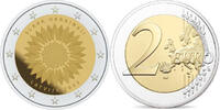 Lettland 2 Euro Sonnenblume für die Ukraine -