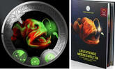 Österreich III.Serie 3 Euro + Sammelalbum III. Leuchtende Meereswelten - Tiefsee-Anglerfisch, <b>04</b> <b> + Sammelalbum, </b> -