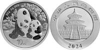 China 10 Yuan Panda Bären 30 Gramm fein, Silber -