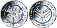 Deutschland 10 Euro<br><b>SOFORT LIEFERBAR! </b> Im Dienst der Gesellschaft - Technisches Hilfswerk,<br> <b> Prägestätte J, </b> -
