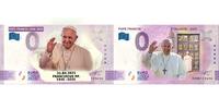 Vatikan - <b>alle 5 Scheine -</b> 5 x 0 €uro Souvenirscheine, <b>SOFORT LIEFERBAR! 0-€uro Souvenirscheine (5) Papst Franziskus-POPE FRANCIS 1936-2025& SEDE VACANTE -