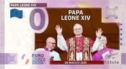 Vatikan - <b>alle 5 Scheine -</b> 5x 0 €uro Souvenirscheine, <b>SOFORT LIEFERBAR! 0-€uro Souvenirscheine (5) Habemus Papam / Papst Leo XIV. 2025 -