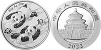China 10 Yuan Panda Bären -40 Jahre Jubiläum- 30 Gramm fein, Silber -