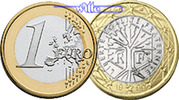 Frankreich 1 Euro Kursmünze, 1 Euro -