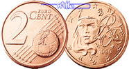 Frankreich 2 Cent 1999 Kursmünze, 2 Cent stgl 9.20 元 含增值税 ＋  326.32 元 运费