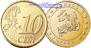 Monaco 10 Cent Kursmünze, 10 Cent -