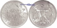 Weimarer Republik 3 RM 1924 A Kursmünze, Randfehler, ss-vz, 585.70 元 含增值税 ＋  468.56 元 运费