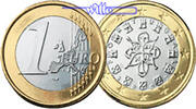 Portugal 1 Euro Kursmünze, 1 Euro -